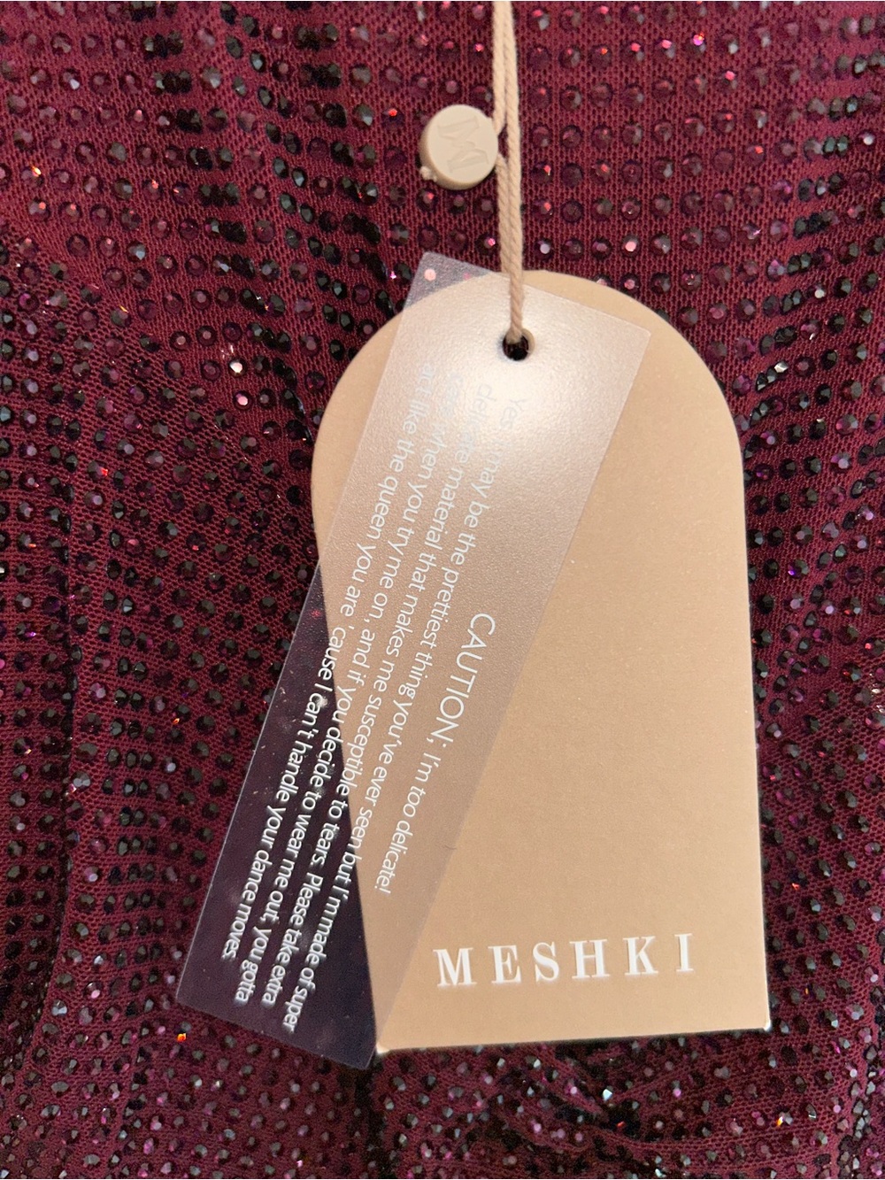 Meshki Roisin Diamanté Maxi Dress- Mahogany - Picture 6 of 15